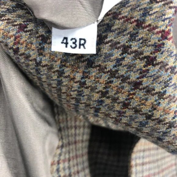 SOLD! Austin Reed Houndstooth Elbow Patch Blazer Size 43R - Picture 6 of 15